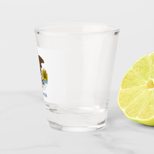 Illinois Flag Shot Glas (Rechts)