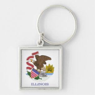 Illinois Flag Sleutelhanger