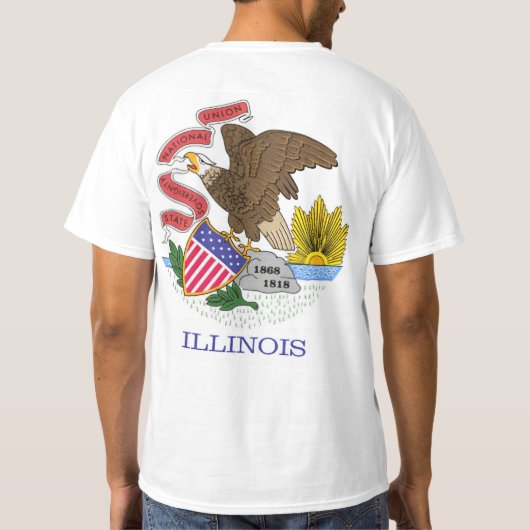 Illinois Flag T-shirt (Achterkant)