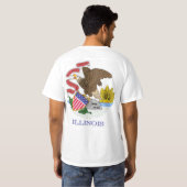 Illinois Flag T-shirt (Achterkant volledig)