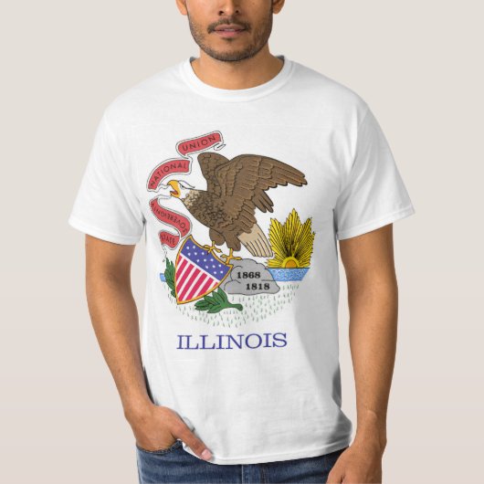 Illinois Flag T-shirt (Voorkant)