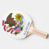 Illinois Flag Tafeltennisbatje (Zijkant)