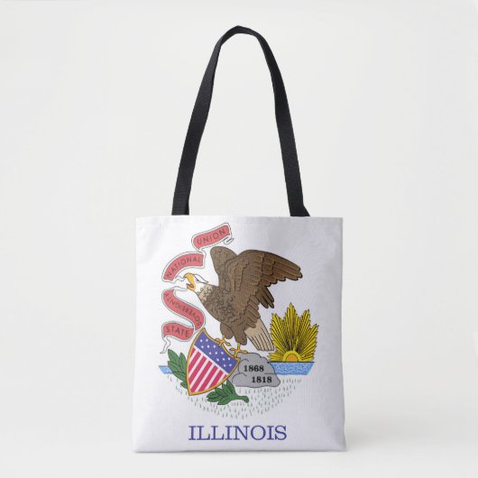Illinois Flag Tote Bag (Voorkant)