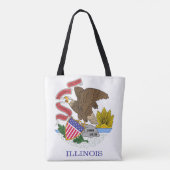 Illinois Flag Tote Bag (Achterkant)