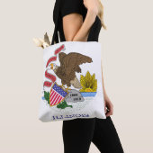 Illinois Flag Tote Bag (Dichtbij)