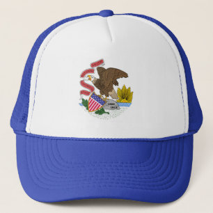 Illinois Flag Trucker Pet