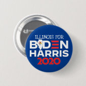 Illinois for Biden Harris 2020 Ronde Button 5,7 Cm (Voorkant /achterkant)
