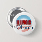 Illinois for Obama Ronde Button 5,7 Cm (Voorkant /achterkant)