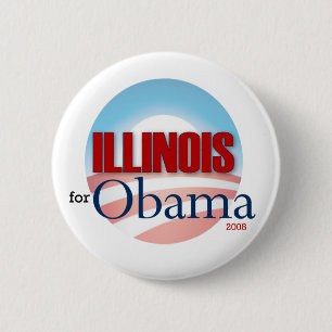 Illinois for Obama Ronde Button 5,7 Cm