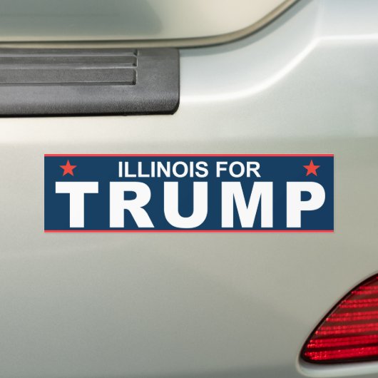 Illinois for Trump 2016 Bumpersticker (Op auto)