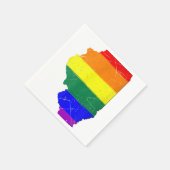 Illinois Gay Pride Vlag Servet (Hoek)