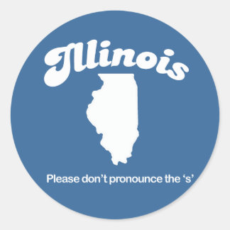 Illinois - Geef alsjeblieft geen uitspraak over he Ronde Sticker