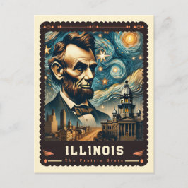 Illinois | Geïnspireerd door Vincent Van Gogh Briefkaart