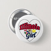 Illinois Girl Ronde Button 5,7 Cm (Voorkant /achterkant)