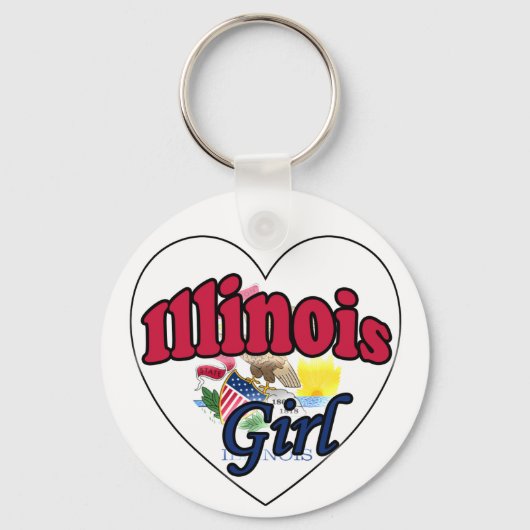 Illinois Girl Sleutelhanger (Voorkant)
