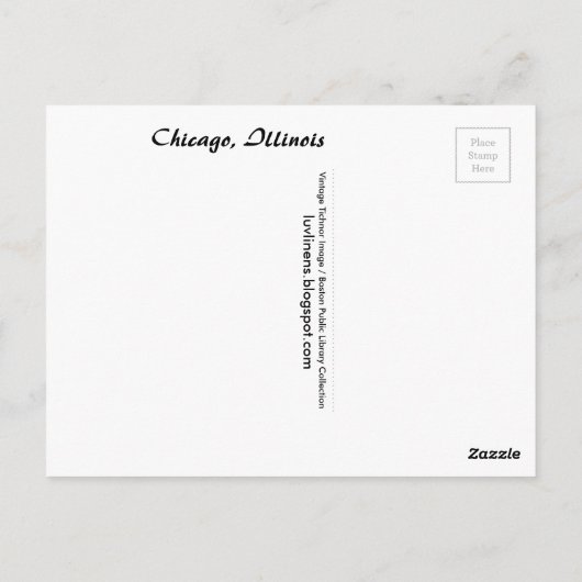 Illinois, Greetings uit Chicago Briefkaart (Achterkant)