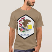 ILLINOIS HEXAGONAL SEAL T-SHIRT (Voorkant)