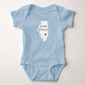 Illinois Home Grown State T-shirt (Voorkant)