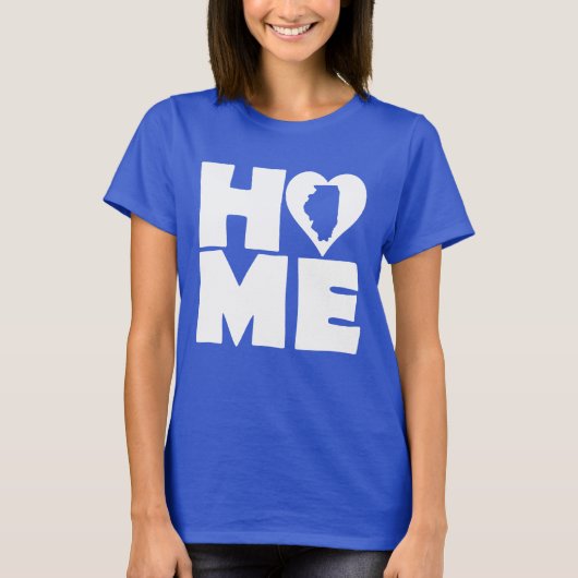 Illinois Home Heart State T-shirts (Voorkant)