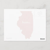 Illinois Home red Briefkaart (Achterkant)