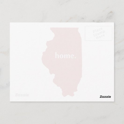 Illinois Home red Briefkaart (Achterkant)