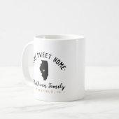 Illinois Home Sweet Home Familie Monogram Mok (Voorkant links)