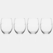 Illinois Home Sweet Home Wijnglas Zonder Voet (Links)