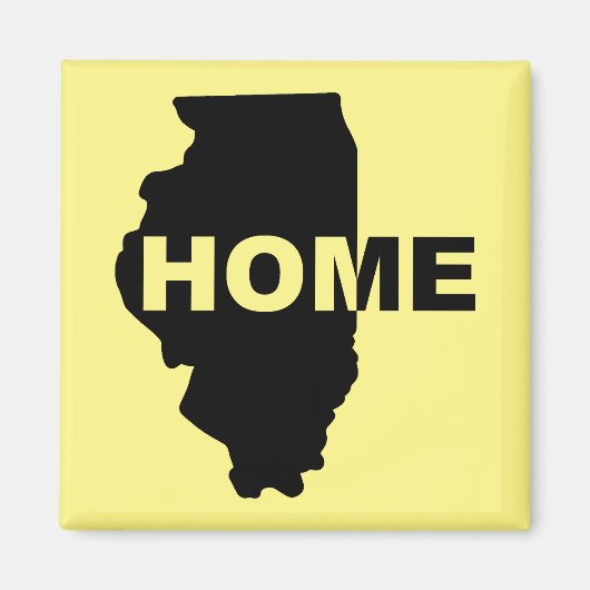 Illinois Home weg van Home Fridge Magnet (Voorkant)