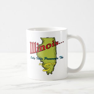 Illinois IL Motto ~ Alleen Idiots zetten de S aan Koffiemok