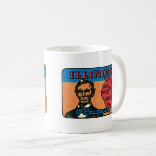 Illinois IL  State Label Mok (Voorkant rechts)