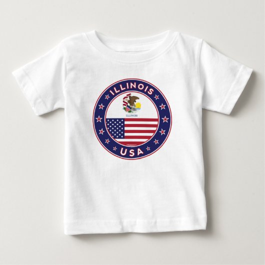 Illinois, Illinois t-shirt, (Voorkant)