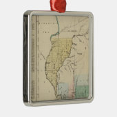 Illinois in 1822 metalen ornament (Rechts)