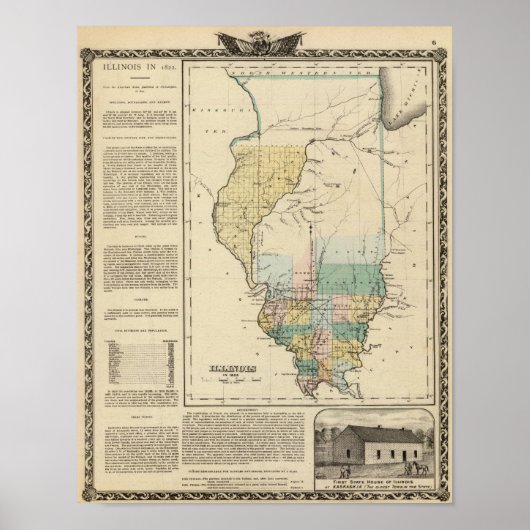 Illinois in 1822 poster (Voorkant)