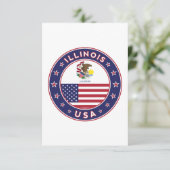 Illinois Kaart (Staand voorkant)