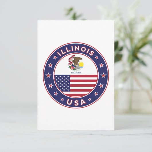 Illinois Kaart (Staand voorkant)