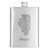 Illinois-kaart Flacon (Voorkant)