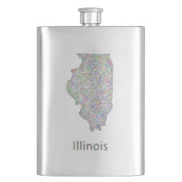 Illinois-kaart Flacon