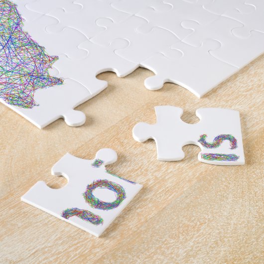 Illinois-kaart Legpuzzel (Zijkant)