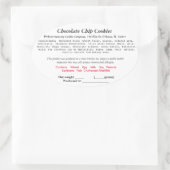 ILLINOIS Katoenlabel bakkerij (herzien) Ovale Sticker (Tas)