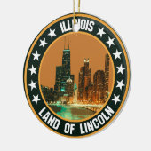 Illinois Keramisch Ornament (Links)