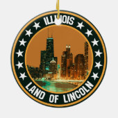 Illinois Keramisch Ornament (Achterkant)