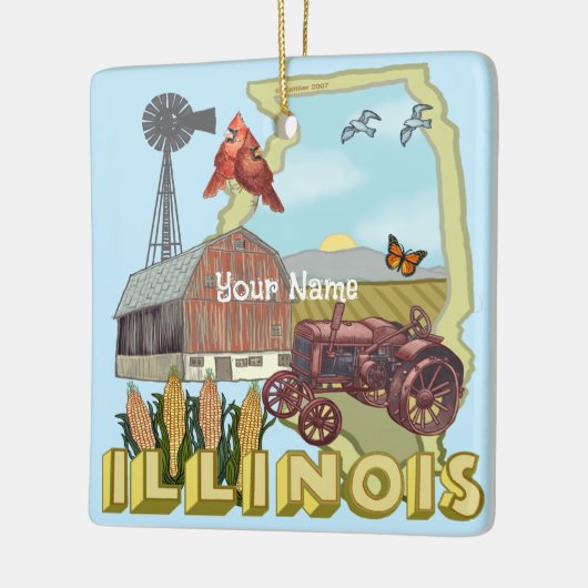 Illinois Keramisch Ornament (Links)