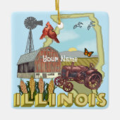 Illinois Keramisch Ornament (Voorkant)