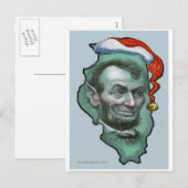 Illinois Kerstmis Feestdagenkaart (Voorkant / Achterkant)