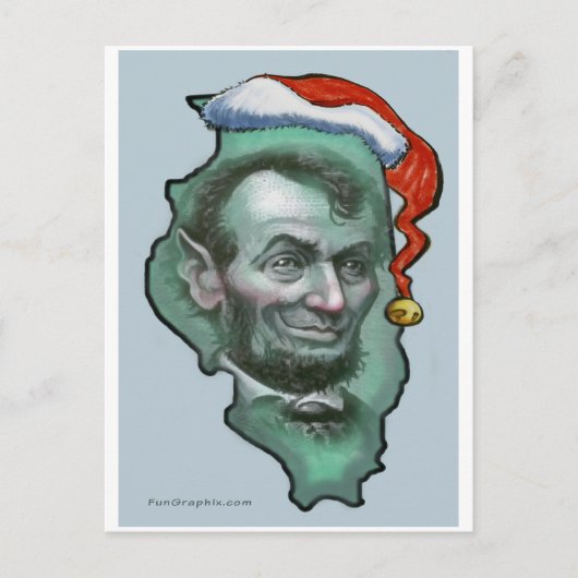 Illinois Kerstmis Feestdagenkaart (Voorkant)