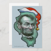 Illinois Kerstmis Feestdagenkaart (Voorkant / Achterkant)