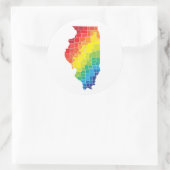 illinois kleurengraafschappen ronde sticker (Tas)