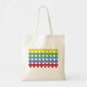 Illinois Kleurrijk Hart Liefde Tote Bag (Voorkant)