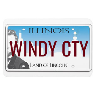 Illinois License Bord Flexible Magneet
