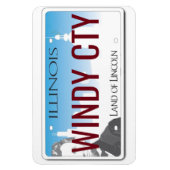 Illinois License Bord Flexible Magneet (Verticaal)